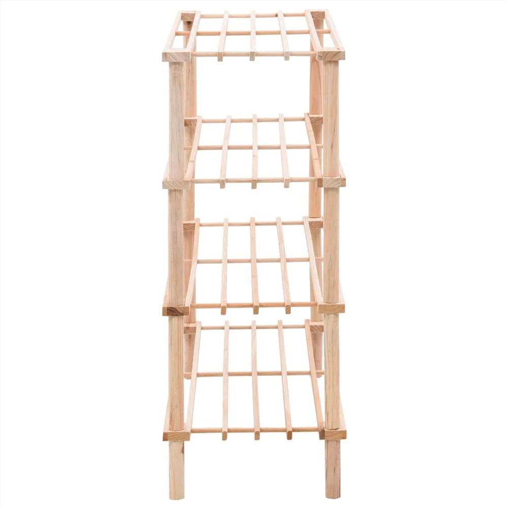 4-Tier Shoe Rack Solid Fir Wood 3 4-Tier Shoe Rack Solid Fir Wood - Image 3