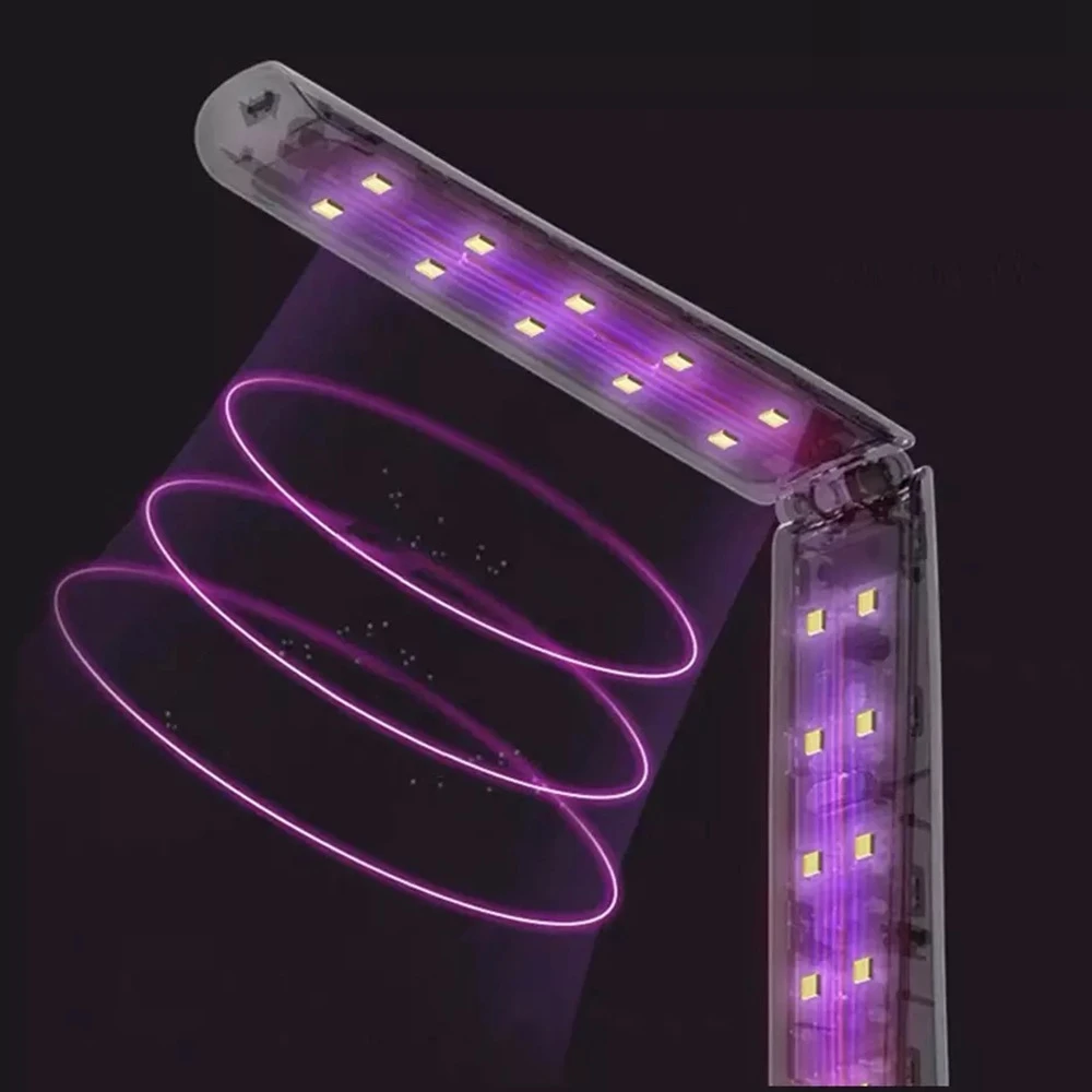 59S X5 Folding Handheld UV Sterilizer Physical Sterilization USB Charging 2500mAh Battery Suitable For Family Travel - White 4 59S X5 Folding Handheld UV Sterilizer Physical Sterilization USB Charging 2500mAh Battery Suitable For Family Travel - White - Image 4