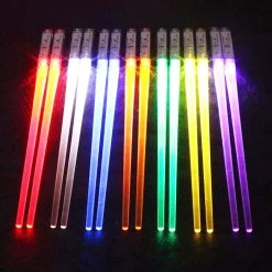 A Pair Of LED Luminous Chopsticks Creative Tableware Glow Sticks For Party, Special Gifts For Friends - White -JIMMY Shop A pair of LED Luminous Chopsticks 499966 2