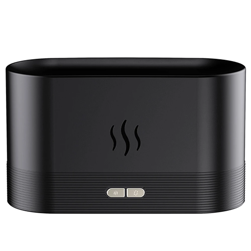 Aromatherapy Diffuser Simulation Flame Mist Humidifier USB Ultrasonic Cool Mist Aroma Essential For Home Office - Black 2 Aromatherapy Diffuser Simulation Flame Mist Humidifier USB Ultrasonic Cool Mist Aroma Essential For Home Office - Black - Image 2