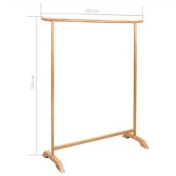 Clothes Rack 125x150 Cm Solid Oak Wood 11 Clothes Rack 125x150 Cm Solid Oak Wood -JIMMY Shop Clothes Rack 125x150 cm Solid Oak Wood 443820 5