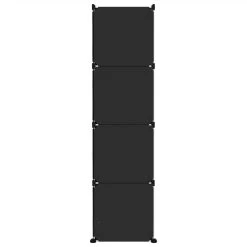 Cube Storage Cabinet For Kids With 10 Cubes Black PP 9 Cube Storage Cabinet For Kids With 10 Cubes Black PP -JIMMY Shop Cube Storage Cabinet for Kids with 10 Cubes Black PP 513477 3