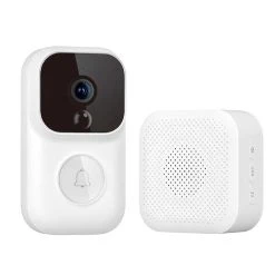 Dingling S Enhanced Version Smart Video Doorbell With Reciever 1080P IR Night Vision AI Face Identification Motion Detection SMS Push Intercom From Xiaomi Youpin - White