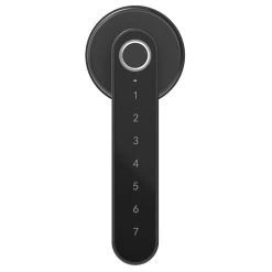 Exitec H03 Smart Fingerprint Key Lock With Biometric, Keyless Entry Mechanical Handle With Bluetooth, App Support, Multilingual, Left And Right, Compatible With 35-58mm Thickness For Main Door Entrance, Master Room, Home, Hotel, Apartment, School -JIMMY Shop Exitec H03 Smart Fingerprint Lock For 35 58mm Door Black 906667