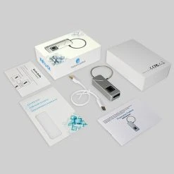 FIPILOCK FL-S2 Portable Smart Fingerprint Padlock Biometric Lock Keyless Anti-theft Universal Security Lock USB Rechargeable IP65 Waterproof Long Standby - Black -JIMMY Shop FIPILOCK FL S2 Portable Smart Fingerprint Padlock Black 900847