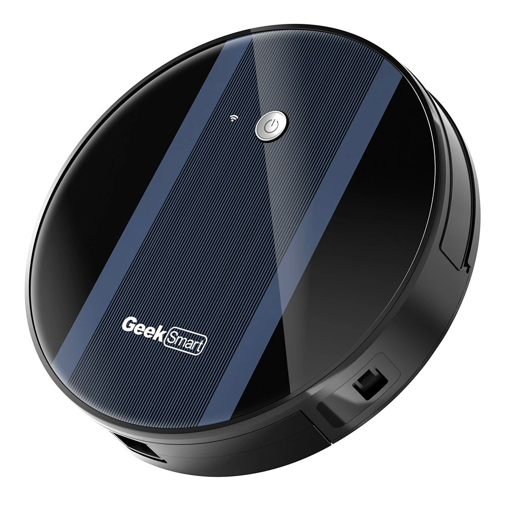 Geek Chef G6 Smart Robot Vacuum Cleaner, Ultra-Thin, 1800Pa Strong Suction, Automatic Self-Charging, 500ml Dustbin, 2600mAh Capacity, 100min Runtime, WiFi Connection, App Control 3 Geek Chef G6 Smart Robot Vacuum Cleaner, Ultra-Thin, 1800Pa Strong Suction, Automatic Self-Charging, 500ml Dustbin, 2600mAh Capacity, 100min Runtime, WiFi Connection, App Control - Image 3