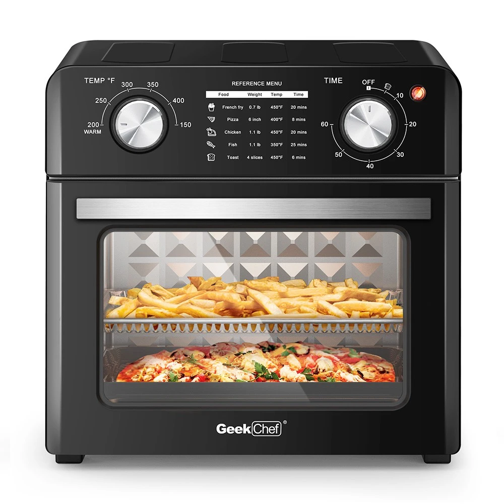Geek Chef GTO10PB 1400W Air Fryer Oven, 10QT Capacity Multifunctional Toaster Oven, 360 Degree Hot Air Circulation 2 Geek Chef GTO10PB 1400W Air Fryer Oven, 10QT Capacity Multifunctional Toaster Oven, 360 Degree Hot Air Circulation - Image 2