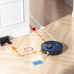 Geek Chef Smart L7 Robot Vacuum Cleaner 2-in-1 Vacuuming And Mopping, 2700Pa Suction, LDS Navigation, 680ml Dustbin, 2600mAh Battery, WiFi Connection, APP Control, 130min Runtime -JIMMY Shop Geek Chef Smart L7 Robot Vacuum Cleaner 519121 5