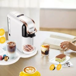 HiBREW H2A 1450W Espresso Coffee Machine, 19 Bar Extraction, Hot/Cold 4-in-1 Multiple Capsule Coffee Maker - White -JIMMY Shop HiBREW H2A 1450W Espresso Coffee Machine White 508857 4