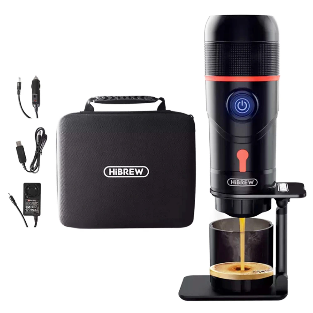 HiBREW H4 Portable Car Coffee Machine, 15 Bar Pressure, DC 12V Espresso Coffee Maker With Adapter Storage Bag Bracket 2 HiBREW H4 Portable Car Coffee Machine, 15 Bar Pressure, DC 12V Espresso Coffee Maker With Adapter Storage Bag Bracket - Image 2