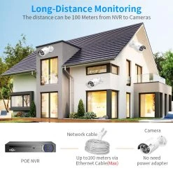 Hiseeu 5MP H.265 8CH POE Security Surveillance Camera System Kit Set AI Face Detection Audio Record IP Home -JIMMY Shop Hiseeu 5MP H 265 8CH POE Security Surveillance Camera 498543 2 1