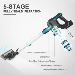 INSE N5 6 In 1 Cordless Vacuum Cleaner 12000Pa Suction Power 45mins Long Runtime 5 Stages Filtration With -JIMMY Shop INSE N5 6 in 1 Cordless Vacuum Cleaner 497825 3