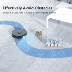 IMOU Robot Vacuum Cleaner With Intelligent Dust Collector Auto Dirt Disposal Master 2700pa Suction Power 3 In 1 Vacuuming Sweeping And Mopping LDS Laser Navigation Automatic Carpet Boost APP Control - Black -JIMMY Shop Imou Robot Vacuum Cleaner Auto Dirt Disposal Master 3000pa suction 480987 2