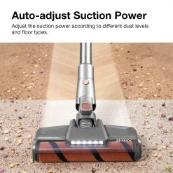 JIMMY H10 Pro Flexible Smart Handheld Cordless Vacuum Cleaner 245AW 26Kpa Suction Intelligent Dust Sensor 3000mAH Battery 90min Run Time 600ml Dust Cup LCD Screen With 6 LED Headlights - Silver -JIMMY Shop JIMMY H10 Pro Cordless Handheld Vacuum Cleaner EU Plug Silver 513803 5