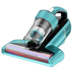JIMMY BX6 Handheld Anti-Mite Vacuum Cleaner 600W Suction Strong Tapping Ultrasonic & UV Sterilization Intelligent Dust Recognition 240mm Widened Suction Port 3 Modes Patented Composite Brush Roll 0.5L Dust Cup - Blue