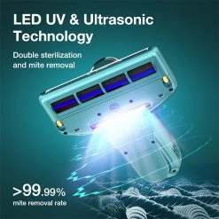 JIMMY BX6 Handheld Anti-Mite Vacuum Cleaner 600W Suction Strong Tapping Ultrasonic & UV Sterilization Intelligent Dust Recognition 240mm Widened Suction Port 3 Modes Patented Composite Brush Roll 0.5L Dust Cup - Blue -JIMMY Shop Jimmy BX6 Handheld Anti Mite Vacuum Cleaner 498213 2