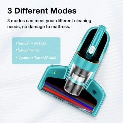 JIMMY BX6 Handheld Anti-Mite Vacuum Cleaner 600W Suction Strong Tapping Ultrasonic & UV Sterilization Intelligent Dust Recognition 240mm Widened Suction Port 3 Modes Patented Composite Brush Roll 0.5L Dust Cup - Blue -JIMMY Shop Jimmy BX6 Handheld Anti Mite Vacuum Cleaner 498213 5