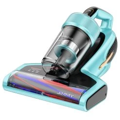 JIMMY Shop 17 JIMMY BX7 Pro Anti-Mite Vacuum Cleaner 700W Powerful Motor UV-C Sterilization Killing 99.99% Bacteria 60 Celsius Constant High-Temperature Intelligent Dust Recognition 3 Modes LED Display For Bed, Pet Hair, Sofa, Clothing - Blue
