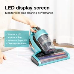 JIMMY BX7 Pro Anti-Mite Vacuum Cleaner 700W Powerful Motor UV-C Sterilization Killing 99.99% Bacteria 60 Celsius Constant High-Temperature Intelligent Dust Recognition 3 Modes LED Display For Bed, Pet Hair, Sofa, Clothing - Blue -JIMMY Shop Jimmy BX7 Pro Handheld Anti mite Vacuum Cleaner 498211 5