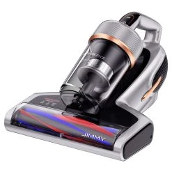 JIMMY Shop 9 JIMMY BX7 Pro Anti-Mite Vacuum Cleaner 700W Powerful Motor UV-C Sterilization Killing 99.99% Bacteria 60 Celsius Constant High-Temperature Intelligent Dust Recognition 3 Modes LED Display For Bed, Pet Hair, Sofa, Clothing - Gray