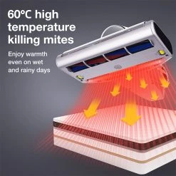 JIMMY BX7 Pro Anti-Mite Vacuum Cleaner 700W Powerful Motor UV-C Sterilization Killing 99.99% Bacteria 60 Celsius Constant High-Temperature Intelligent Dust Recognition 3 Modes LED Display For Bed, Pet Hair, Sofa, Clothing - Gray -JIMMY Shop Jimmy BX7 Pro Handheld Anti mite Vacuum Cleaner 506442 2 1
