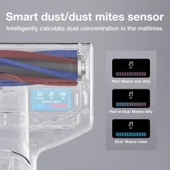 JIMMY BX7 Pro Anti-Mite Vacuum Cleaner 700W Powerful Motor UV-C Sterilization Killing 99.99% Bacteria 60 Celsius Constant High-Temperature Intelligent Dust Recognition 3 Modes LED Display For Bed, Pet Hair, Sofa, Clothing - Gray -JIMMY Shop Jimmy BX7 Pro Handheld Anti mite Vacuum Cleaner 506442 4 1