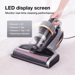 JIMMY BX7 Pro Anti-Mite Vacuum Cleaner 700W Powerful Motor UV-C Sterilization Killing 99.99% Bacteria 60 Celsius Constant High-Temperature Intelligent Dust Recognition 3 Modes LED Display For Bed, Pet Hair, Sofa, Clothing - Gray -JIMMY Shop Jimmy BX7 Pro Handheld Anti mite Vacuum Cleaner 506442 5 1
