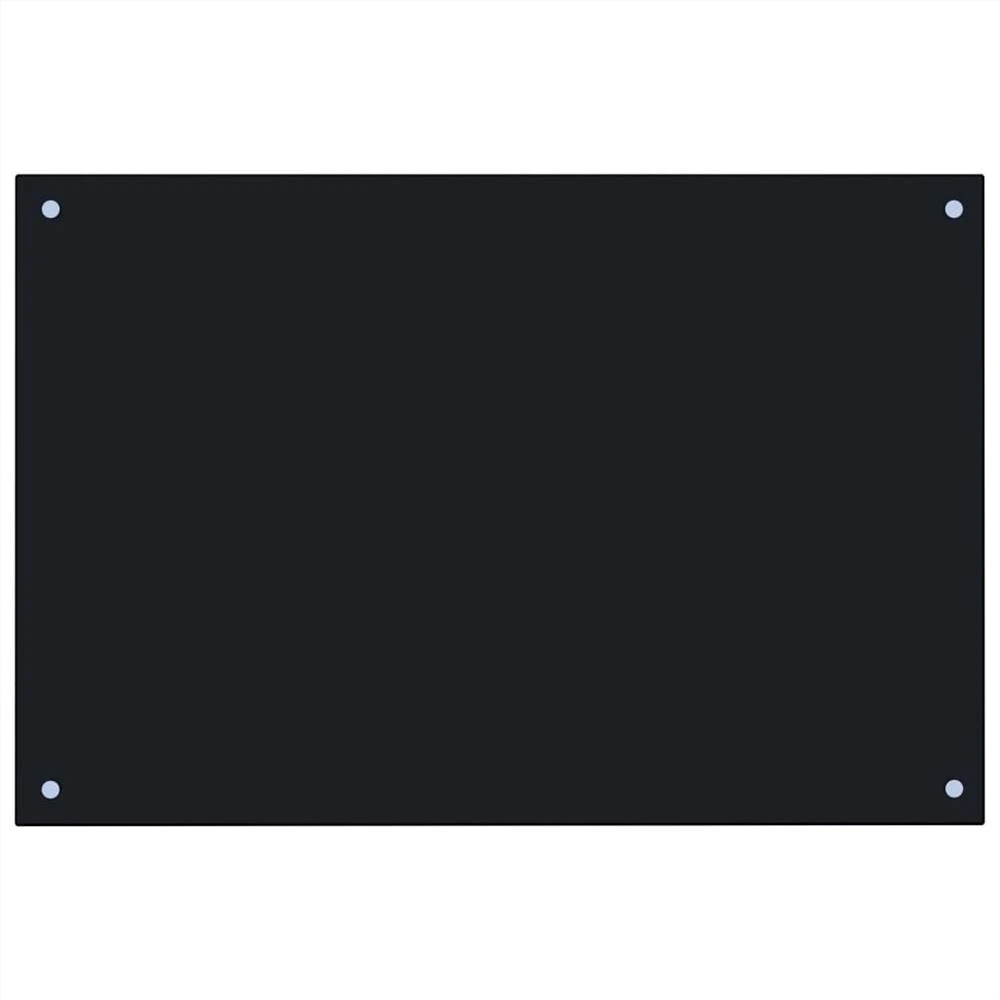 Kitchen Backsplash Black 90x60 Cm Tempered Glass 3 Kitchen Backsplash Black 90x60 Cm Tempered Glass - Image 3