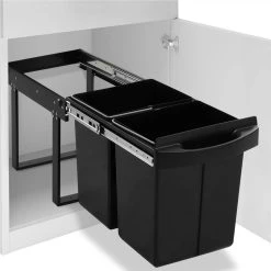 Kitchen Cupboard Pull-out Recycled Dustbin Soft-Close 48 L