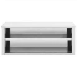Kitchen Wall Cabinet 120x40x50 Cm Stainless Steel -JIMMY Shop Kitchen Wall Cabinet 120x40x50 cm Stainless Steel 457322 2
