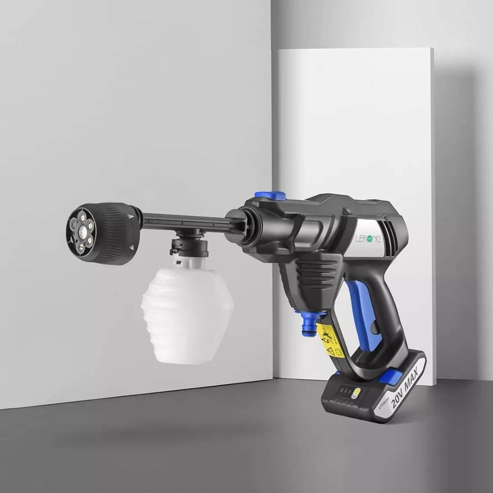 Lekong Lithium Battery High-Pressure Cleaning Gun Wireless Portable Handheld Car Washing Gun From Xiaomi Youpin - Blue & Black 2 Lekong Lithium Battery High-Pressure Cleaning Gun Wireless Portable Handheld Car Washing Gun From Xiaomi Youpin - Blue & Black - Image 2