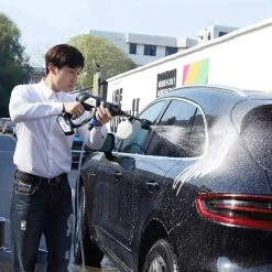 Lekong Lithium Battery High-Pressure Cleaning Gun Wireless Portable Handheld Car Washing Gun From Xiaomi Youpin - Blue & Black 8 Lekong Lithium Battery High-Pressure Cleaning Gun Wireless Portable Handheld Car Washing Gun From Xiaomi Youpin - Blue & Black -JIMMY Shop Lekong Lithium Battery High Pressure Cleaning Gun Blue Black 894899