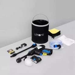 Lekong Lithium Battery High-Pressure Cleaning Gun Wireless Portable Handheld Car Washing Gun From Xiaomi Youpin - Blue & Black 11 Lekong Lithium Battery High-Pressure Cleaning Gun Wireless Portable Handheld Car Washing Gun From Xiaomi Youpin - Blue & Black -JIMMY Shop Lekong Lithium Battery High Pressure Cleaning Gun Blue Black 894902