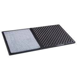 Lofans Decontamination Floor Mat Set 3D Edition CS-627 Combination Pack Add Disinfectant Sterilization Non-slip Tight Sole Home Cleaning - Black
