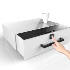 Portable Automatic Smart Fingerprint Electronic Lock Anti-theft Padlock Waterproof USB Charging Long Battery Life 360-degree Upgrade Chip 0.5s Recognition Luggage Suitcase Lock - Black -JIMMY Shop Portable Automatic Smart Fingerprint Electronic Lock Black 900699