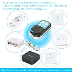SONOFF RF Remote Controller ITEAD 433MHz Wireless Control -JIMMY Shop SONOFF RF Remote Controller 497817 3