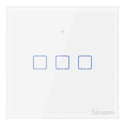 SONOFF T1EU3C-TX 3 Gang Smart WiFi Wall Light Switch Google Home/Alexa