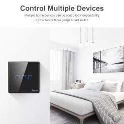 SONOFF T3EU1C Intelligent Switch AC 100-240V 1 Gang TX Series WIFI Wall Switch 433Mhz RF Remote Controlled Wifi Switch -JIMMY Shop SONOFF T3EU1C Intelligent Switch 497832 3