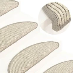 Self-adhesive Stair Mats 15 Pcs 56x20 Cm Silver