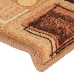 Self-adhesive Stair Mats 15 Pcs 65x25 Cm Beige -JIMMY Shop Self adhesive Stair Mats 15 pcs 65x25 cm Beige 466328 5