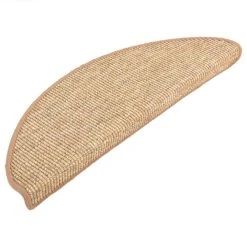 Self-adhesive Stair Mats 15 Pcs Light Brown 65x25 Cm -JIMMY Shop Self adhesive Stair Mats 15 pcs Light Brown 65x25 cm 514912 2