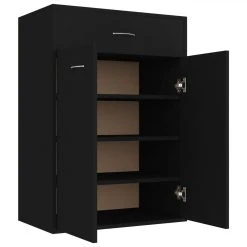 Shoe Cabinet Black 60x35x84 Cm Chipboard -JIMMY Shop Shoe Cabinet Black 60x35x84 cm Chipboard 442626 5