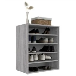 Shoe Cabinet Grey Sonoma 60x35x70 Cm Engineered Wood -JIMMY Shop Shoe Cabinet Grey Sonoma 60x35x70 cm Engineered Wood 515128 3