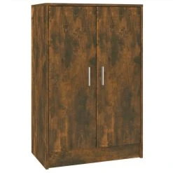 Shoe Cabinet Smoked Oak 60x35x92 Cm Engineered Wood -JIMMY Shop Shoe Cabinet Smoked Oak 60x35x92 cm Engineered Wood 514748 4