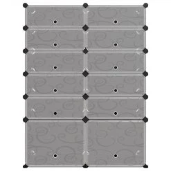 Shoe Rack Black 94x37x125 Cm PP 8 Shoe Rack Black 94x37x125 Cm PP -JIMMY Shop Shoe Rack Black 94x37x125 cm PP 513480 2