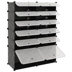 Shoe Rack Black 94x37x125 Cm PP 11 Shoe Rack Black 94x37x125 Cm PP -JIMMY Shop Shoe Rack Black 94x37x125 cm PP 513480 5