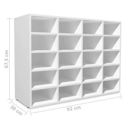 Shoe Rack Chipboard 92x30x67.5 Cm White -JIMMY Shop Shoe Rack Chipboard 92x30x67 5 cm White 453793 4