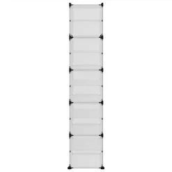 Shoe Rack Transparent 44x31.5x153.5 Cm PP 9 Shoe Rack Transparent 44x31.5x153.5 Cm PP -JIMMY Shop Shoe Rack Transparent 44x31 5x153 5 cm PP 512777 3