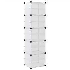 Shoe Rack Transparent 44x31.5x153.5 Cm PP 10 Shoe Rack Transparent 44x31.5x153.5 Cm PP -JIMMY Shop Shoe Rack Transparent 44x31 5x153 5 cm PP 512777 4