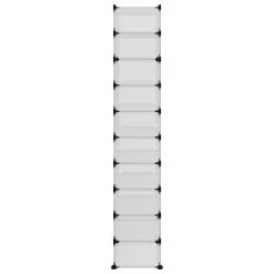 Shoe Rack Transparent 44x32x174 Cm PP 9 Shoe Rack Transparent 44x32x174 Cm PP -JIMMY Shop Shoe Rack Transparent 44x32x174 cm PP 513722 3